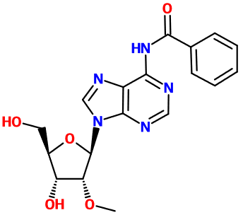 MC081317 N6-Benzoyl-2'-O-methyladenosine (图片) MC081317 N6-Benzoyl-2'-O-methyladenosine